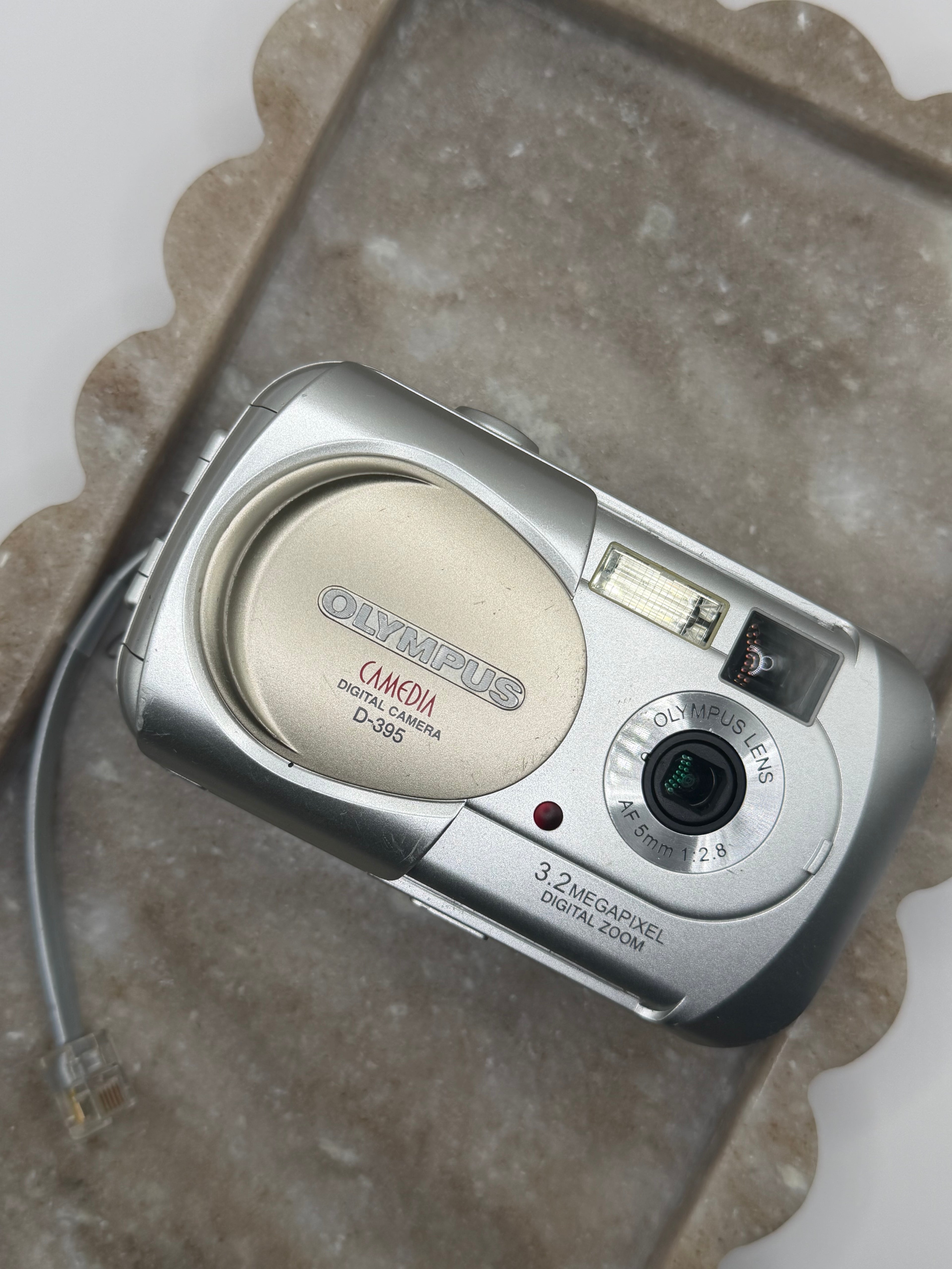 Wired Olympus D-395 Digital Camera in Sliver