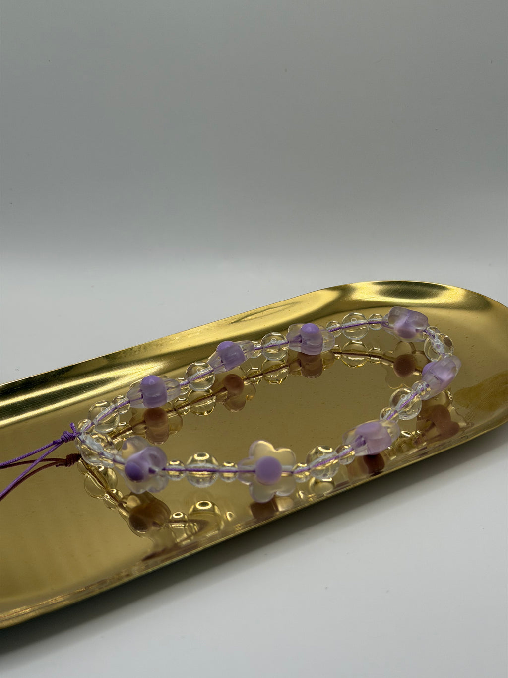 Lilac Bloom Beaded Strap