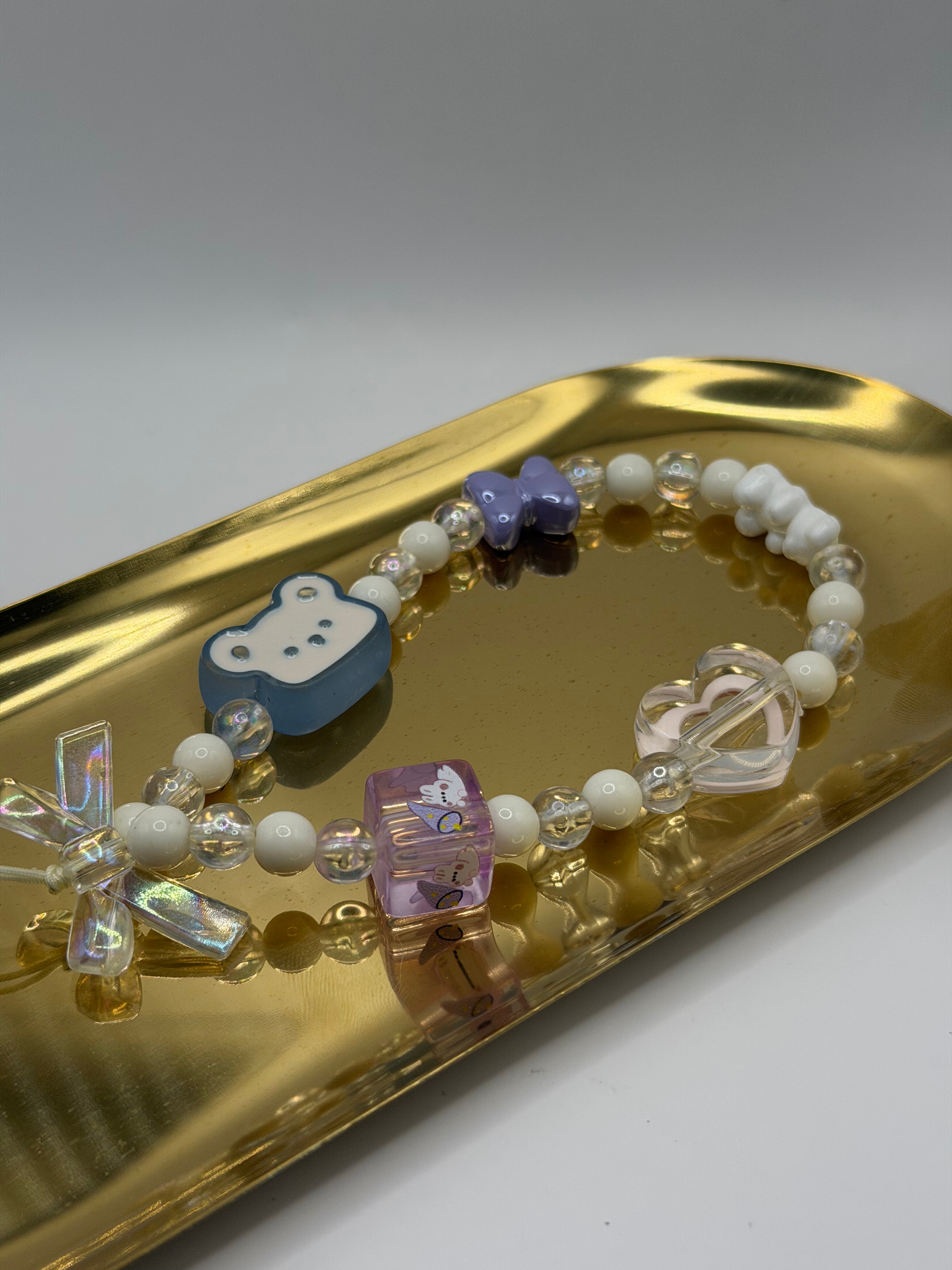 Kawaii Bear & Bow Strap
